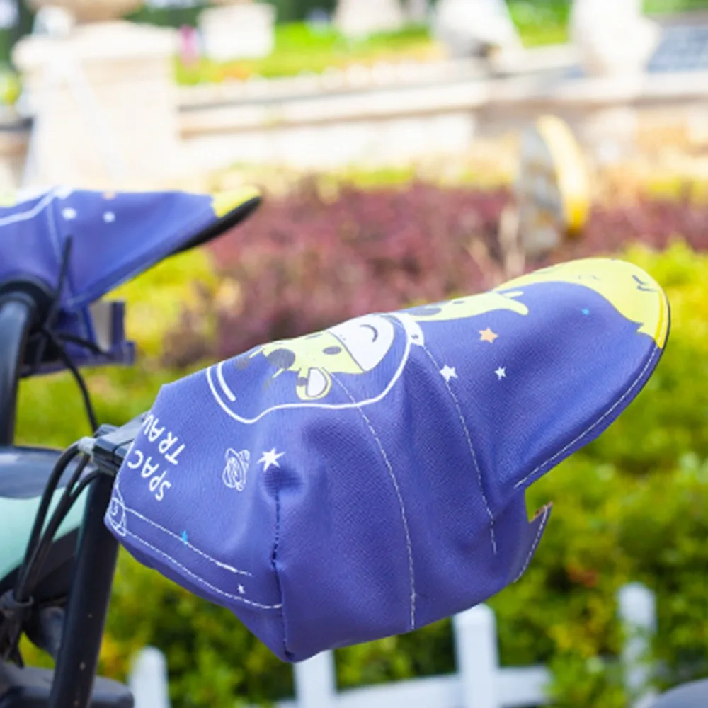 Sunshade Electric Vehicle Sunscreen Gloves Breathable Waterproof Scooters Hand Guards Handles Protector Cartoon