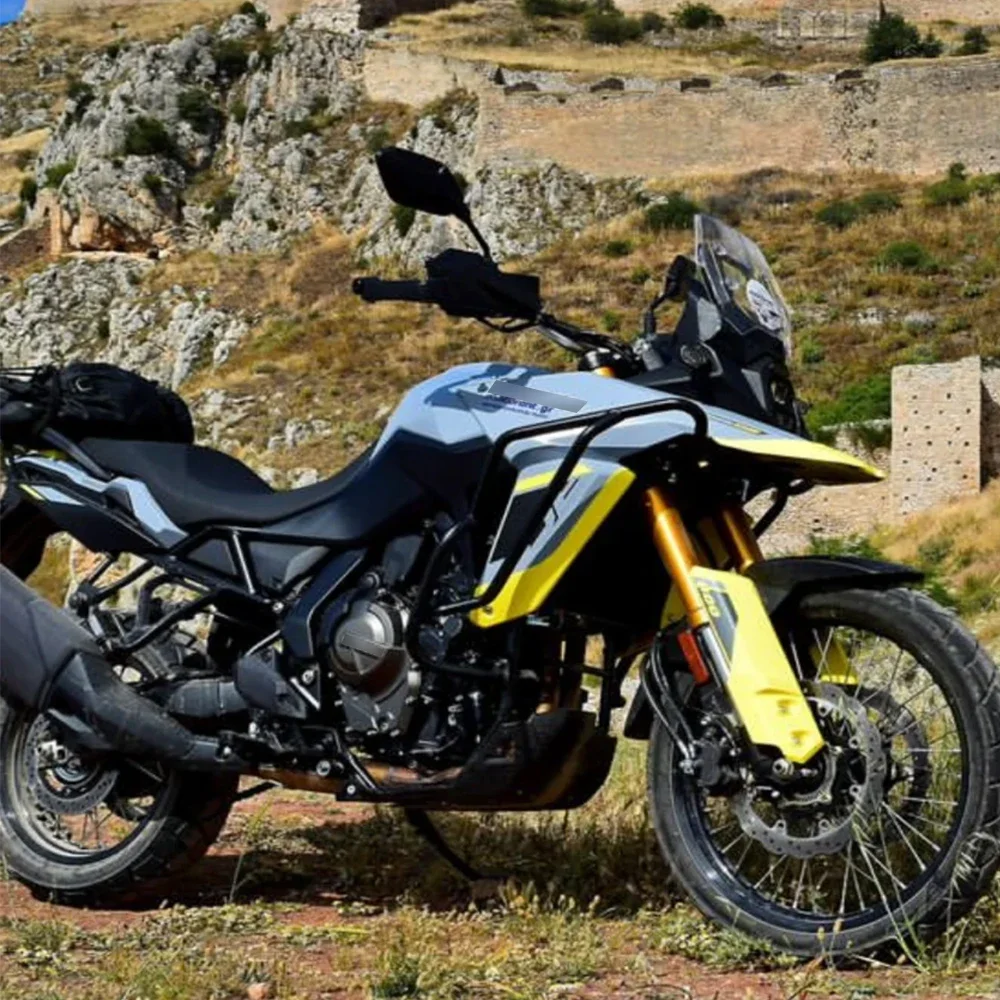 モーターサイクルエンジンガードクラッシュバー、タンクバンパープロテクター、V-STROM、dl800 de、dl800de、2023