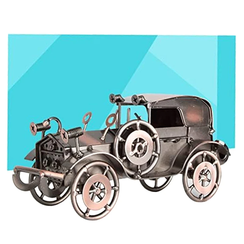 1 PCS Copper Desktop Home Decoration Metal Models Antique Vehicle Model Iron Car Model