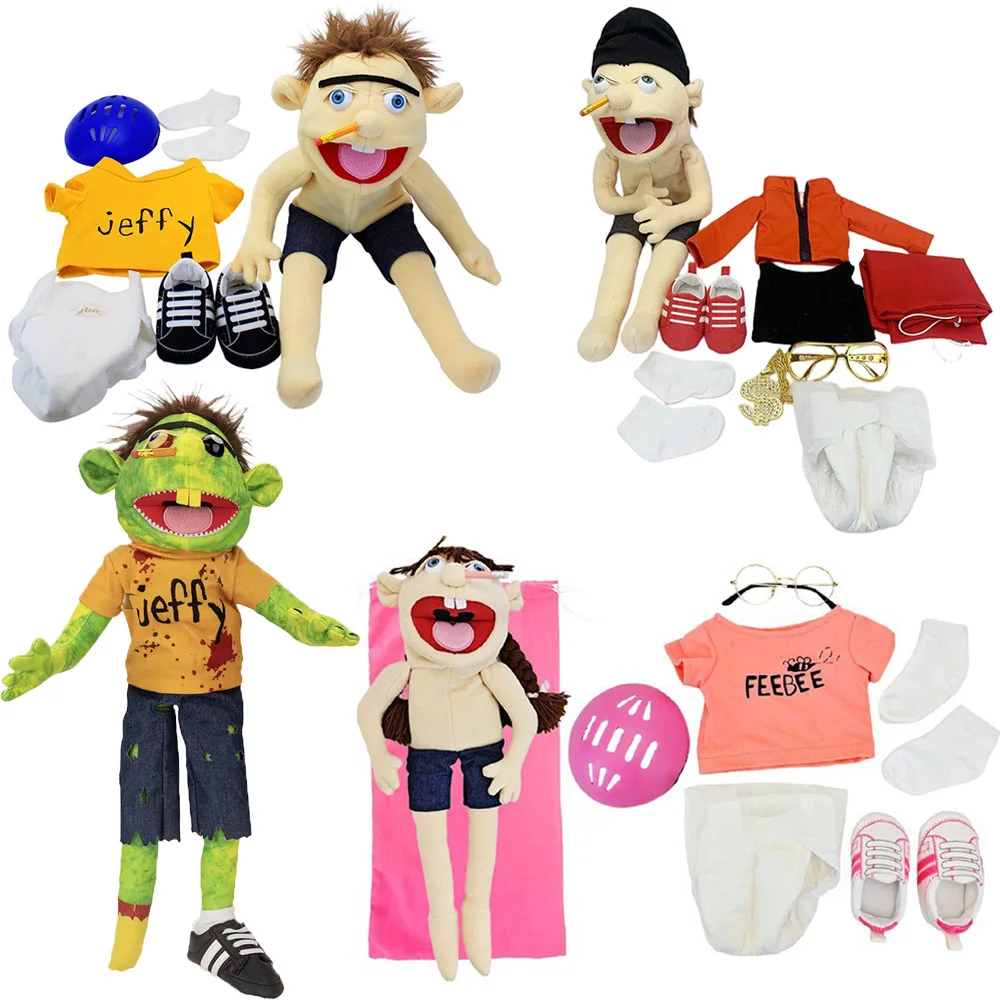 

Мягкая плюшевая игрушка, ручная кукла для игрового дома, озорные забавные куклы, игрушка с рабочим ртом для ребенка, подарок на день рождения, фестиваль