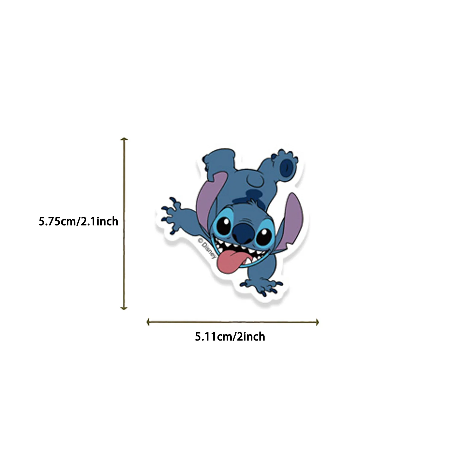 Disney 51pcs Stitch 2 Stickers Diary Laptop Luggage Skateboard Cartoon Stickers Fun Classic Gift Decoration