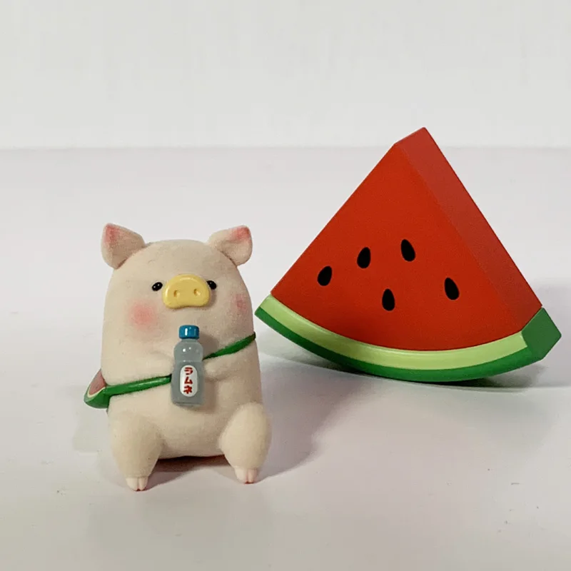 Kawaii Canned Pig Popsicle Lulu Pig Summer Day Action Figures Toys Anime Figurine Doll Ornament Decoration Children Toy Gift