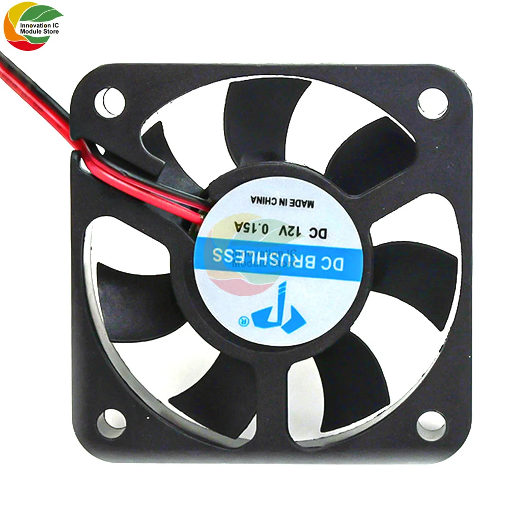 DC5010 5V 12V 24V 0.15A 5cm Two-wire Micro Cooling Fan Two-wire Micro-cooling Fan Oil-containing DC Industrial Fan