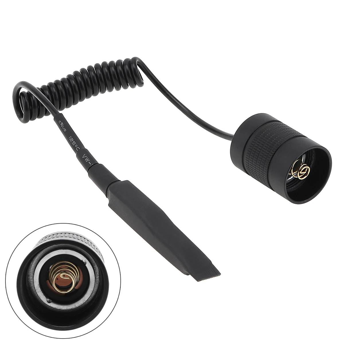 25.5mm LED Flashlight Remote Pressure Switch Torch Flash Light Switch Adapter for C1 / G3 / 6P / 9P