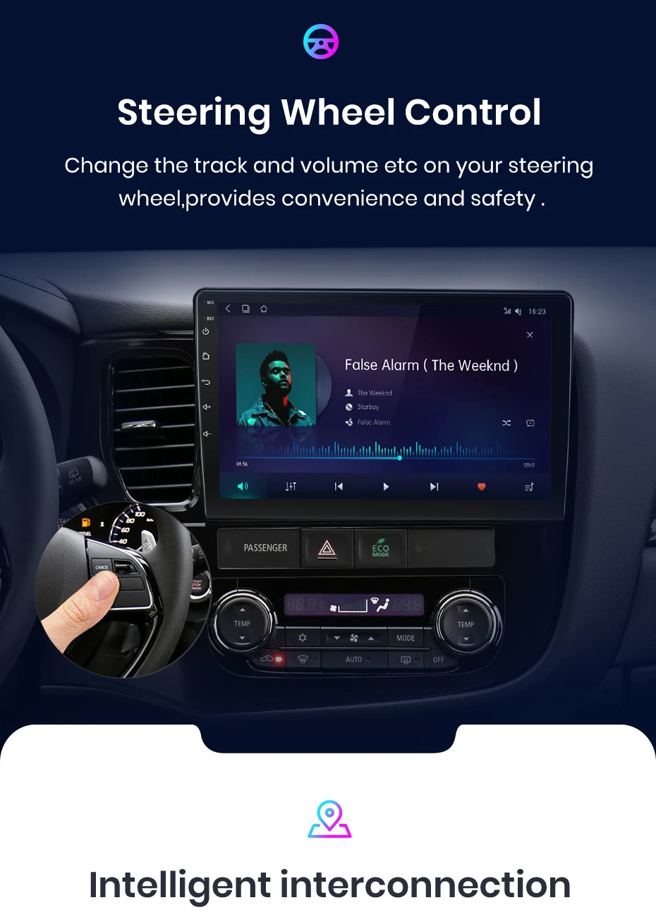 Junsun CarPlay Android Auto Autoradio für Mitsubishi Outlander 3 GF0W GG0W 2012–2018 GPS Intelligente Systeme Multimedia Autoradio – Detail 13