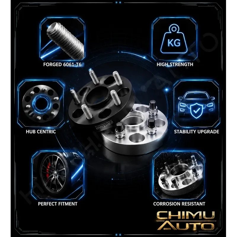 【CHIMU AUTO】 For Arcfox Alpha T T5 S S5 S6 Koala Forged Wheel Spacer Adapter 15-40mm Hubcentric 6061-T6 Kit