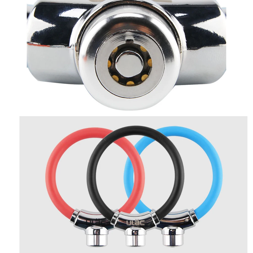 

Steel Cable Lock 1.8m X 12Mm Heavy Duty Bicycle Lock with Anti-Theft Solid Steel Wire for Outdoor Cycling Red Cycling Parts