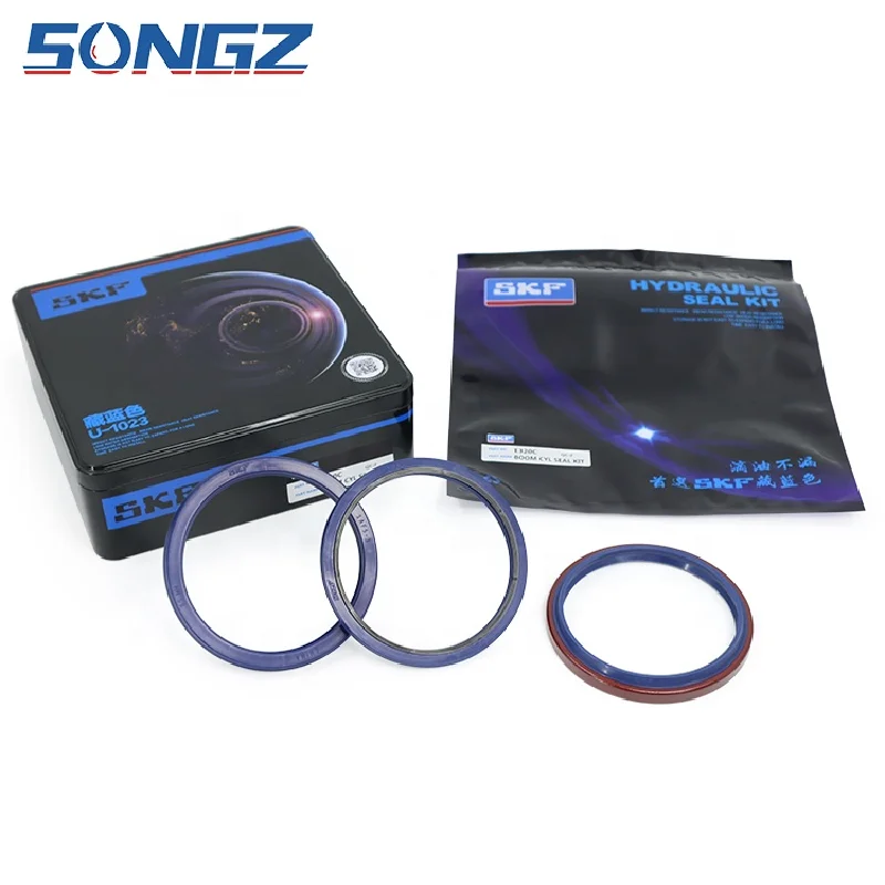 Beautiful navy blue SKF Excavator Seal Kit For Hydraulic Boom Arm Bucket Cylinder Seal Kit