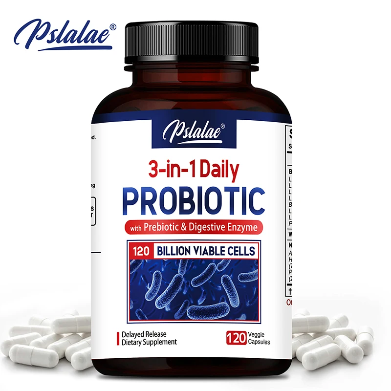 

Probiotics + Prebiotics + Digestive Enzymes - Improves Digestion and Immunity, Relieves Constipation, Supports Intestinal Health