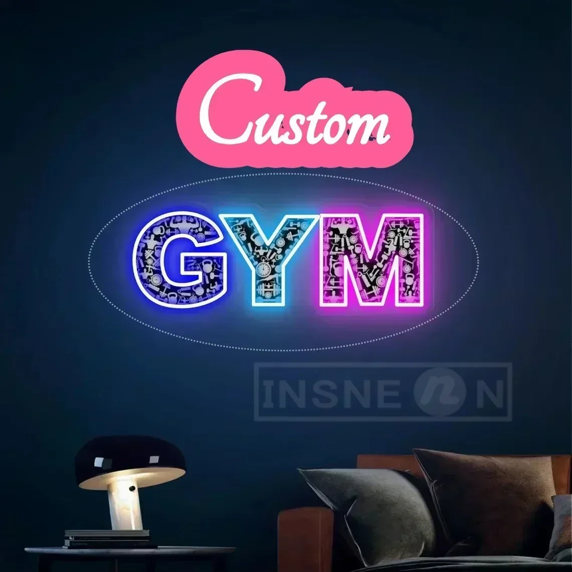 Custom Led Neon Sign for Home Business Sign-led Personalized Wall Light Decor Wedding Custom Neon Sign UV Printed Neon Sign