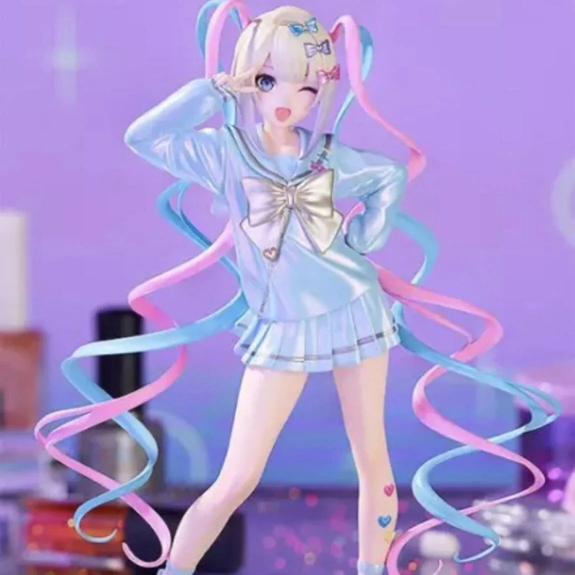 20CM Anime Super Sky Sauce lindo y dulce personaje de dibujos animados modelo ornamento muñeca de acción decoración de escritorio hecha a mano regalo de Año Nuevo