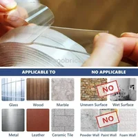 Double Face Transparent Double Sided Tape Super Strong Sided Reusable Waterproof Tapes Heat Resistance Bathroom Home Decoration 4