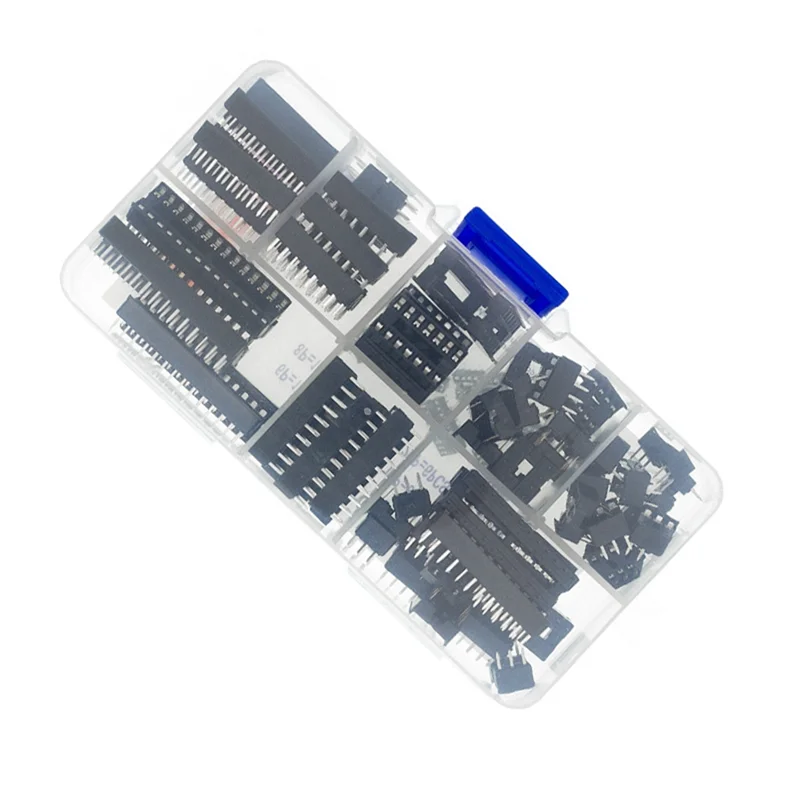 【2025 NIEUW】66PCS IC Chip Houder In Lijn IC Base IC Socket Chip IC Socket Chip Base Monster Box Platte Voet