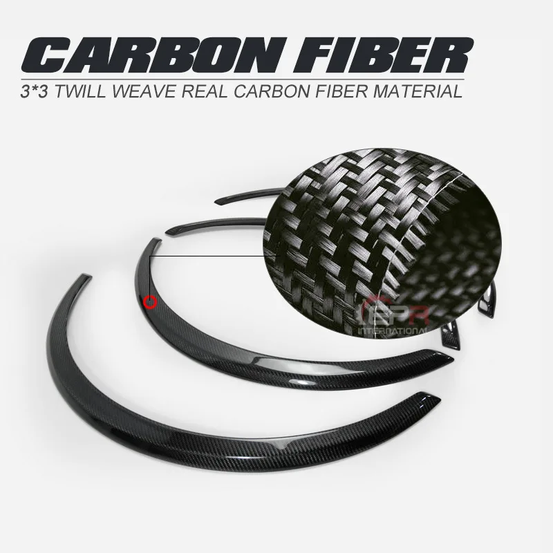 Applicable14-18Subaru Wing LeopardSTI WRX VAB piezas de modificación de fibra de carbono modificación del arco de la rueda de cuerpo ancho delantero y trasero