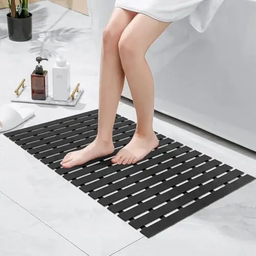 

Two-layer Anti Skid Mats PVC Floor Mats - Durable, Hydrophobic & Safe Non Slip Floor Mat for Elderly