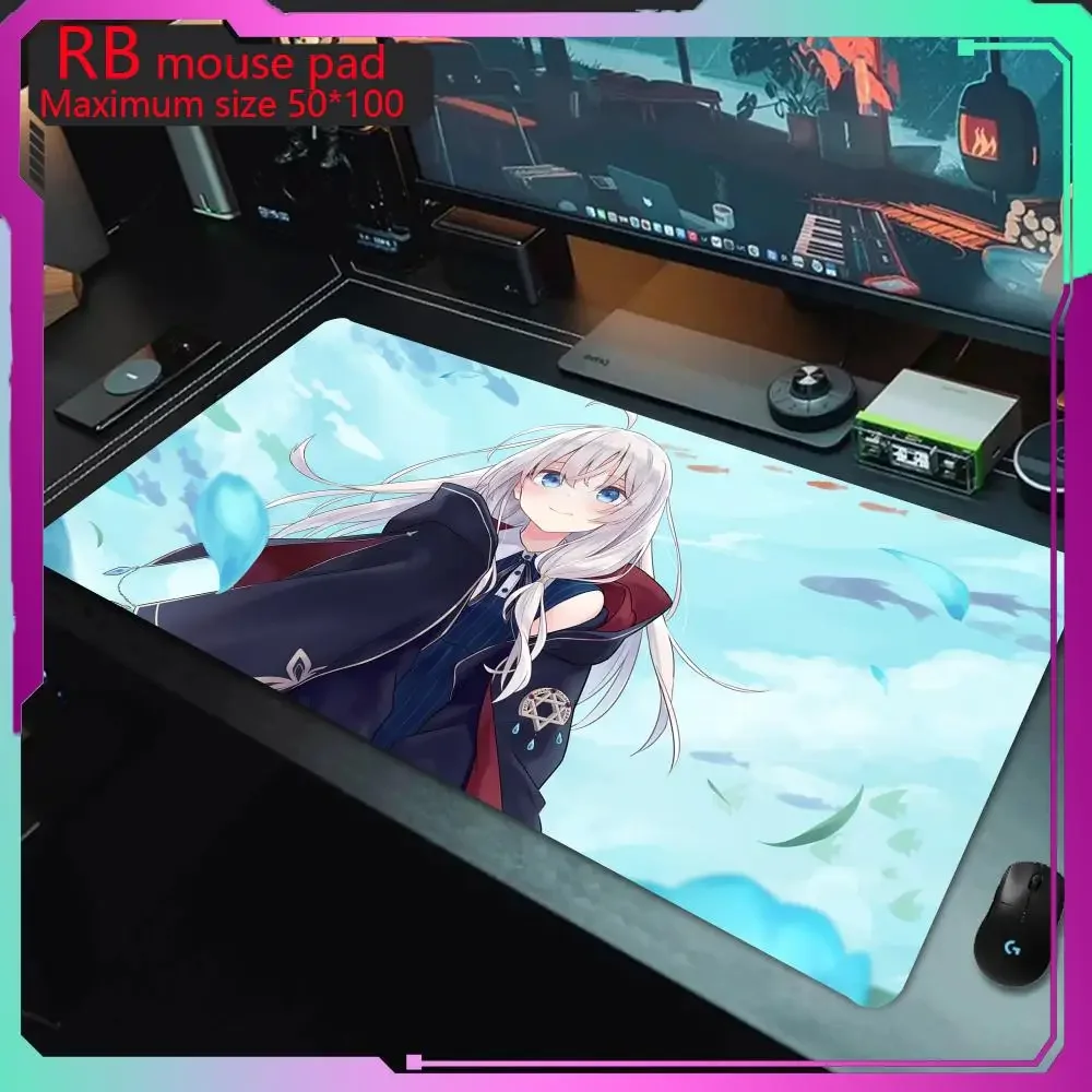 Anime MousePad Elaina Mouse Pad high-definition printing anime large game mouse pad Game console company keyboard mouse pad Carp