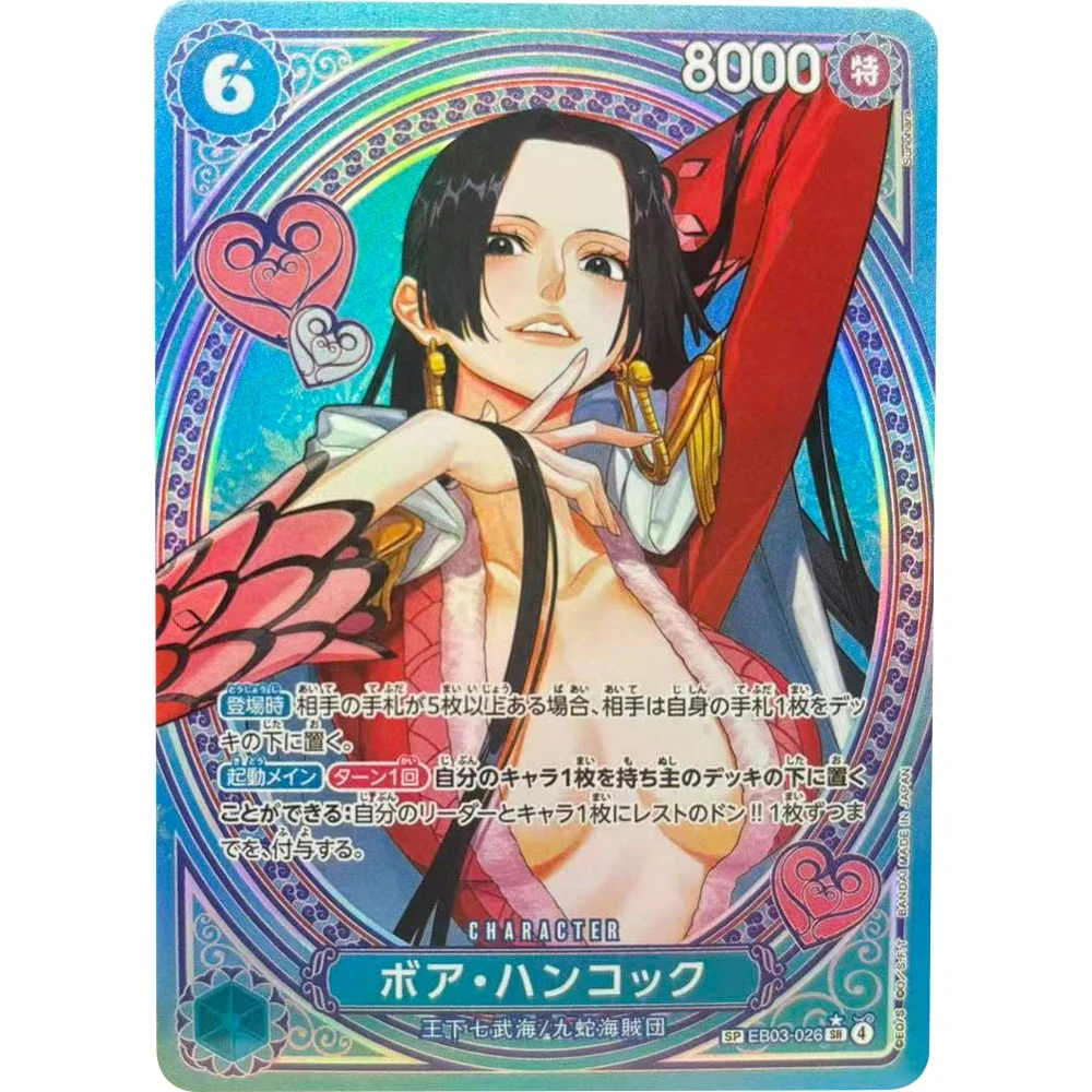 قطعة واحدة جمع بطاقات EB03 نامي بوا هانكوك SP JPN لتقوم بها بنفسك جودة عالية ذاتية الصنع لعبة أنيمي بطاقات هدية لعبة #4