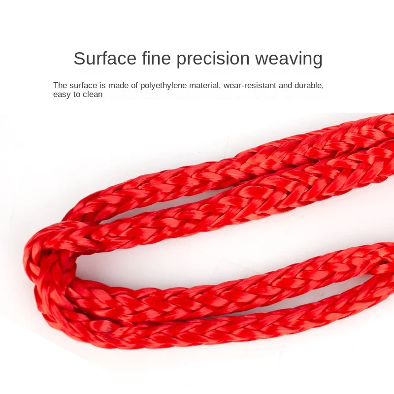 17ton, 37400lbs, Soft Shackle Atv Utv Tow Trailer Hook U Hook Winch Rope Knot Polyethylene Rope Rescue Refitting Self Rescue