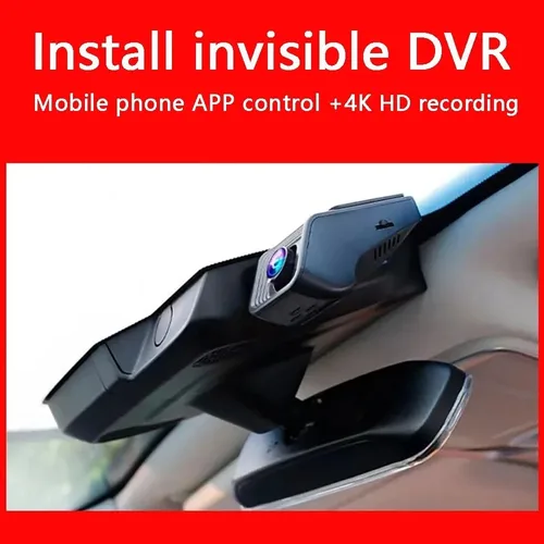 Imagen 2 del producto Cámara de salpicadero DVR para coche 4K 2160P WiFi 2K 1600P 24H Monitor de estacionamiento Control por aplicación grabadora de vídeo de conducción de coche para todos los coches