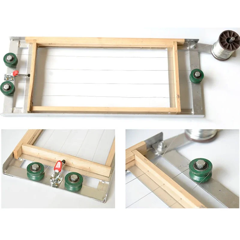 Bee Frame Tensioner Easy Operation Beehive Frame Wire Assemble Tool Langstroth Dadant Beehive Frame Wiring Board Assemble