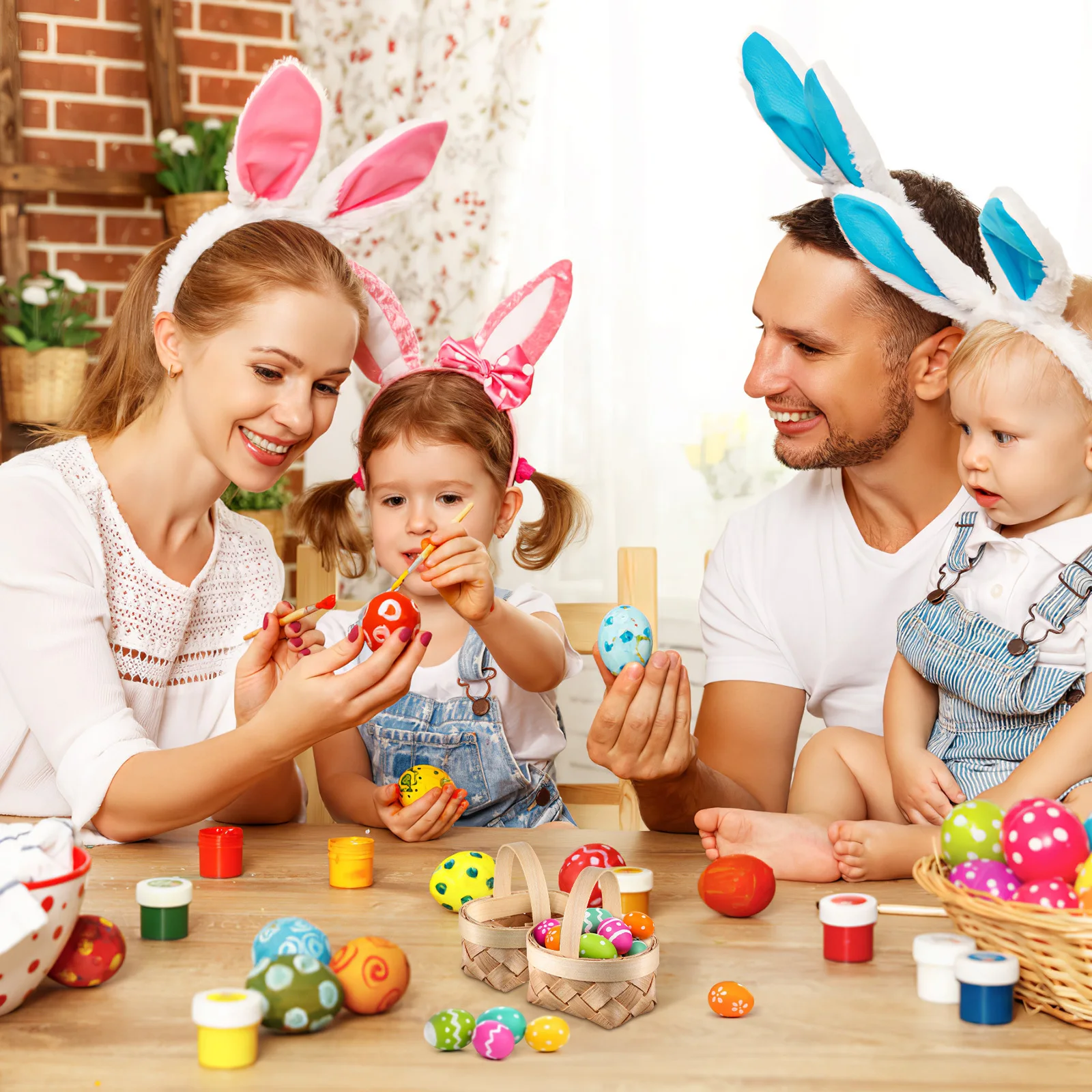 

12Pcs Wooden Mini Woven Baskets Small Handheld Candy Storage Decorative Party Favor Containers Mini Wooden Baskets