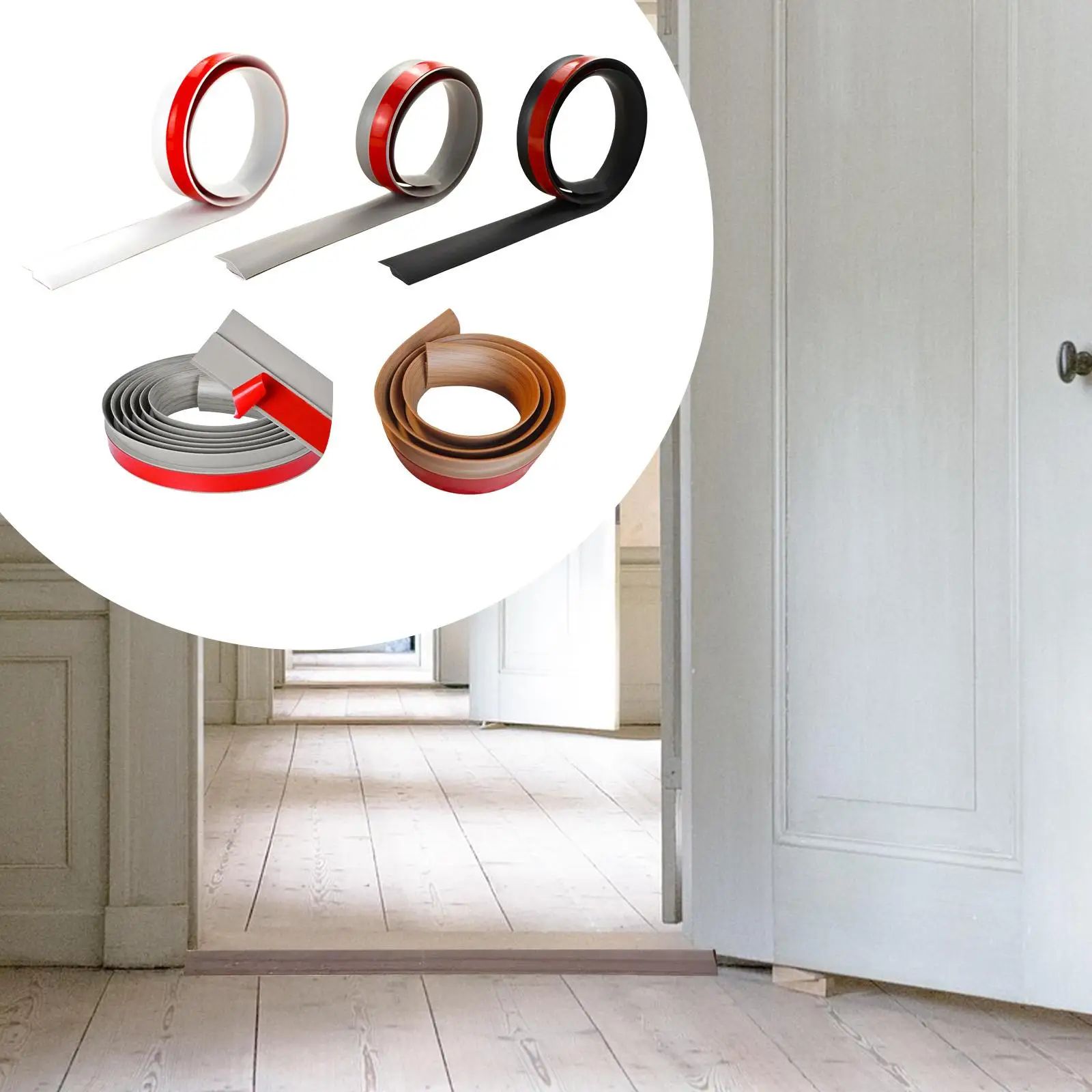 

2 м полоса для напольного шва, полоска для ламината шириной 3,5 см, водонепроницаемая, можно разрезать для дверного порога, неровная поверхность, соединяющий зазор, кухонь