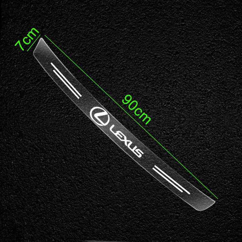 عتبة السيارة حامي شفافة الزخرفية شارة ملصق لكزس CT200H IS250 RX300 RX350 RX450H LS460 GX460 GX470 ES350 #3