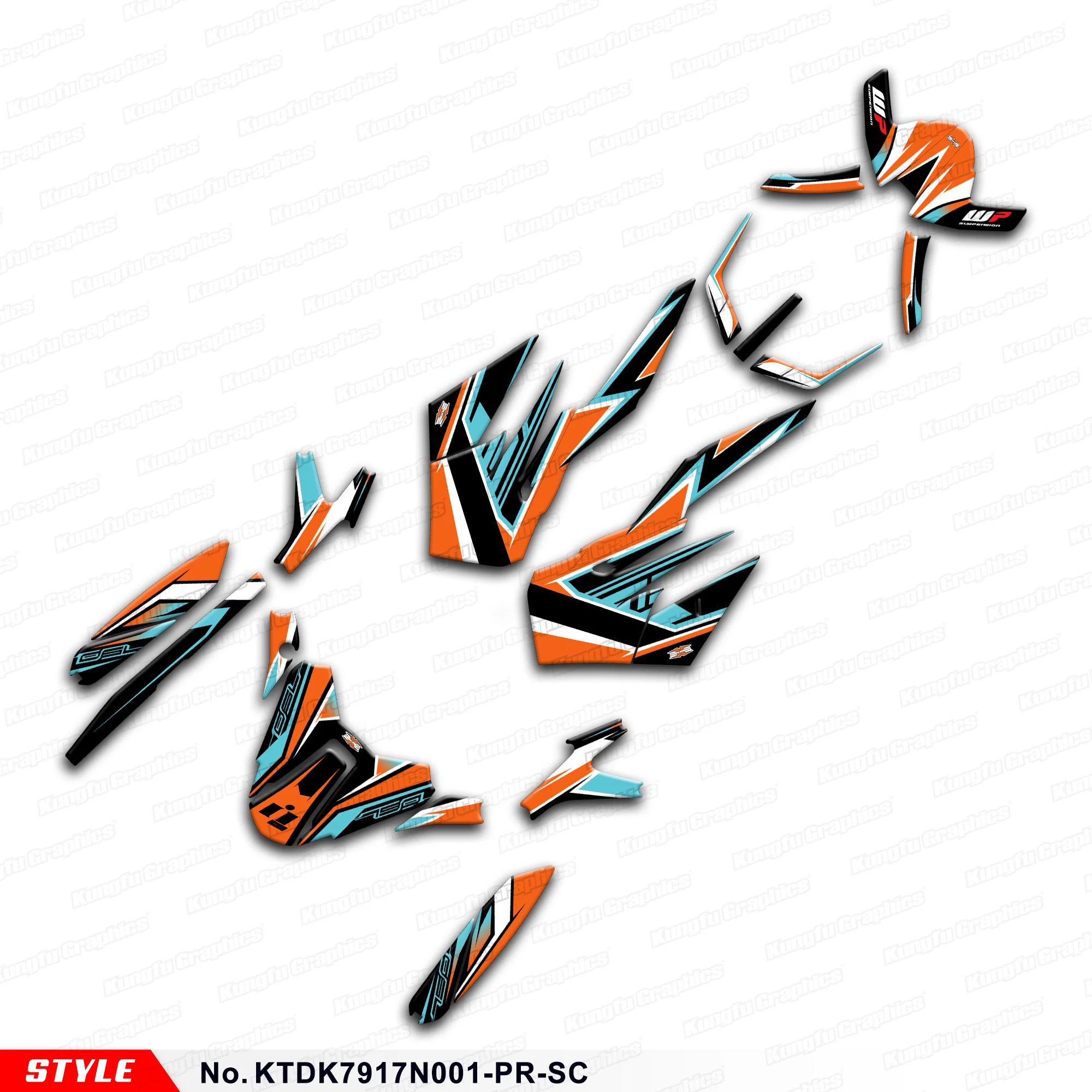 

Racing Sticker Motorcycle Decals for KTM DUKE 790 2017 2018 2019 2020 2021 2022 2023 2024, KTDK7917N001-PR-SC