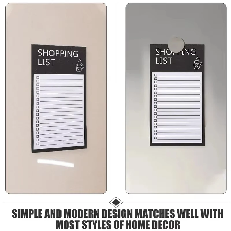 Magnetic Fridge Message Board，Portable Tearable Magnet Memo Board Sticky Notes，Home Kitchen Shopping List Office Memo Planner