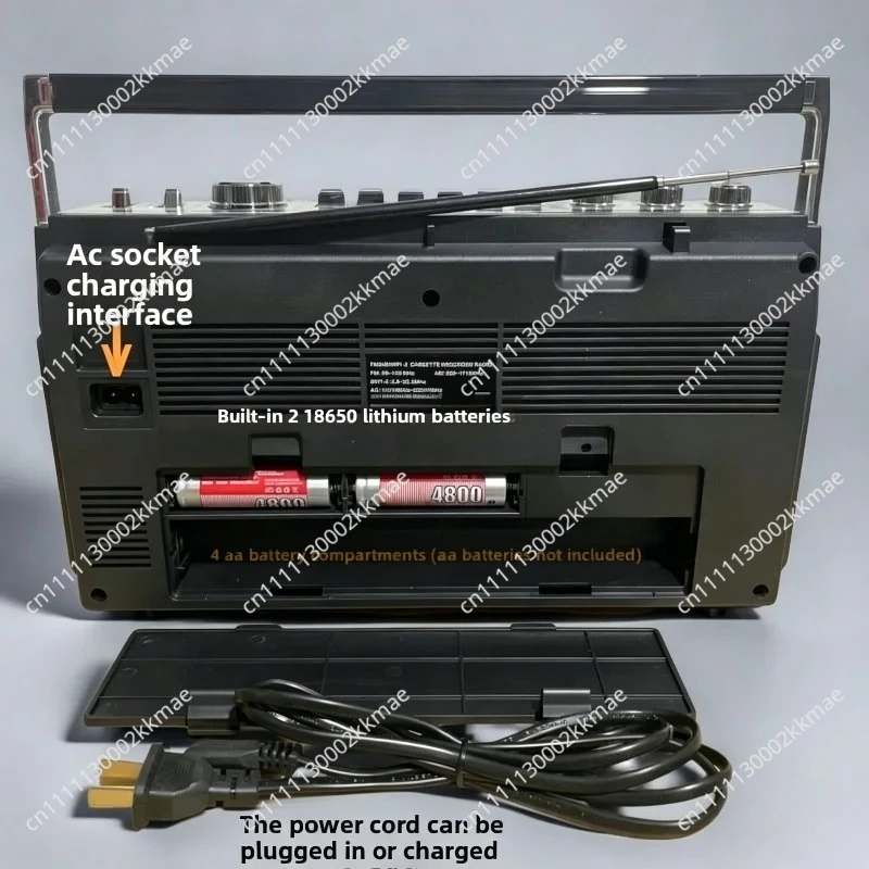 Retro Bluetooth Cassette Player, Portable Radio Recorder with TF Card Playback, Rechargeable Outdoor Speaker for Home Use