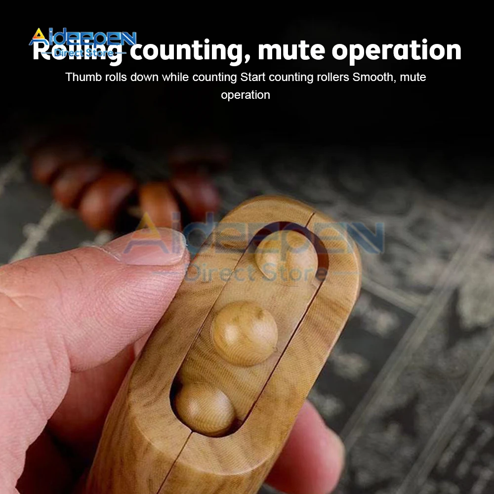 1 pz Digital Electronic rosario Tally Counter con bussola nappa Led Light Finger Game Toy Reset manuale decomprimere Relax Tool