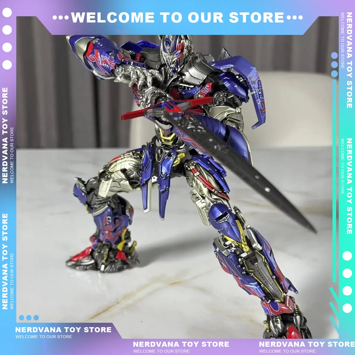 20cm YoloPark The Last Knight AMK PRO Series Optimus Prime Model Kit Action Figures Decoration Ornament Toy Statue Gift