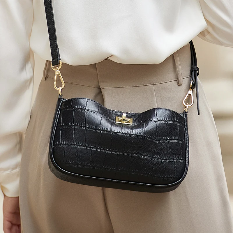 ZOOLER New Designed Real Genuine Leather Bag Crossbody Women Messenger Bag Crossbody Solid Female White Purses Top Sales #ml617