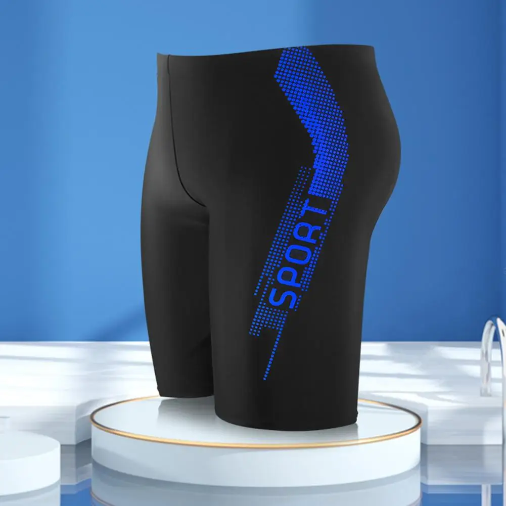 Fashion Bathing Trunks Quick Drying Swim Shorts 3D Cutting Men Splicing Color Swimming Shorts  Slim Fit