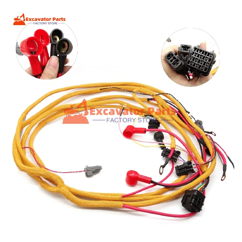 Excavator Diagnostic Cable Engine C6.4 Comprehensive Test Wiring Harness E320C E320D