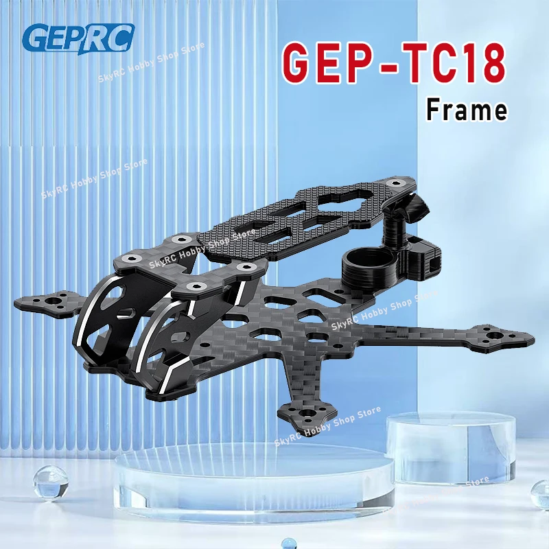 

GEPRC GEP-TC18 O4 Wide X Frame — карбон, для T-Cube18, квадрокоптер DIY RC FPV, детали радиоуправляемых аксессуаров