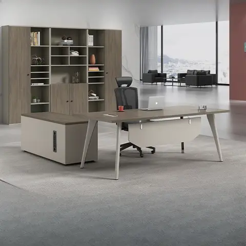 Escritorios de oficina de taller moderno, mesa de escritura ejecutiva europea de lujo en forma de L, sala de juegos, muebles únicos Tavolino de diseño