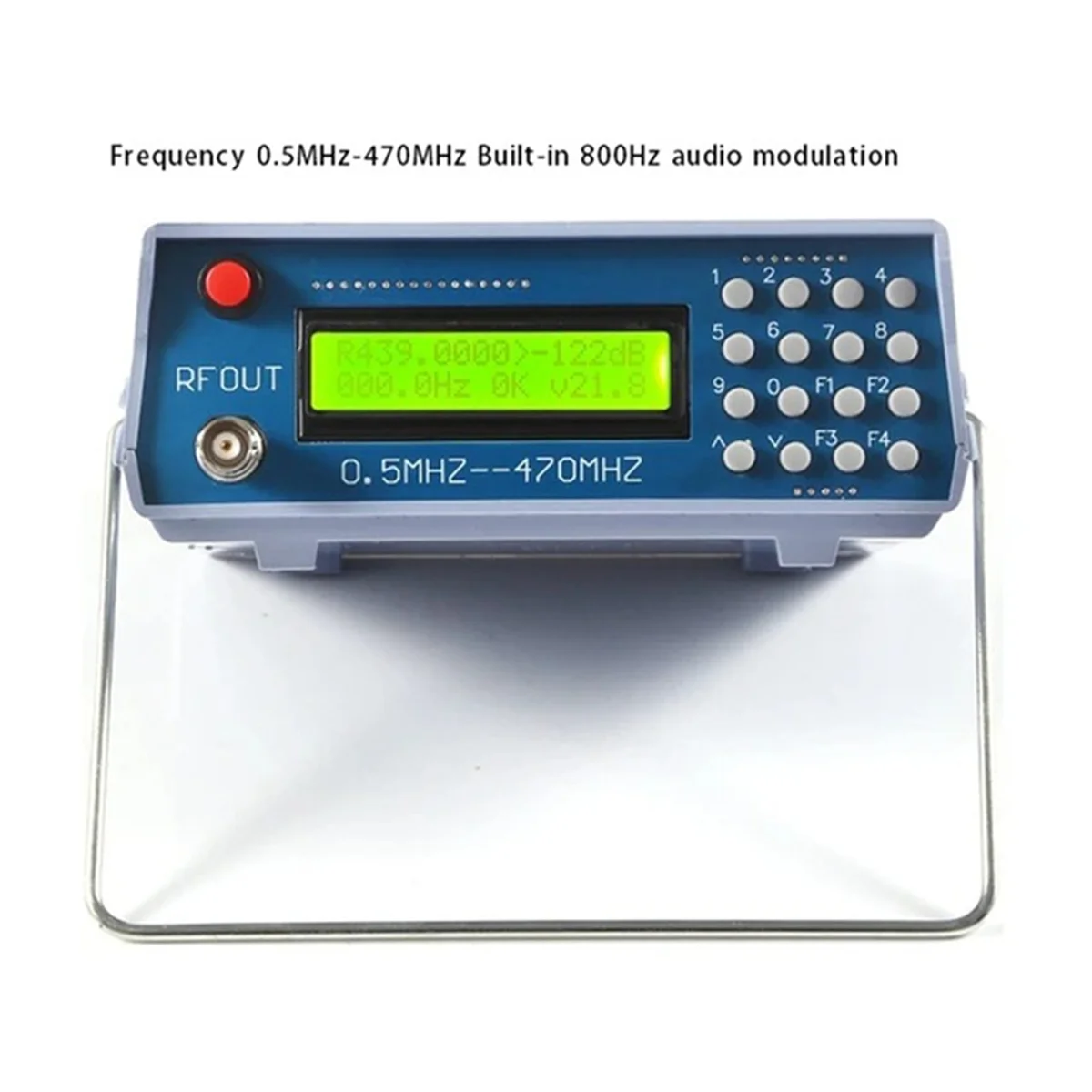 Radio Generator Accurate 0.5M‑470MHz Meter Tester Generator Stable 800Hz Toning Modulation Robust for Intercom