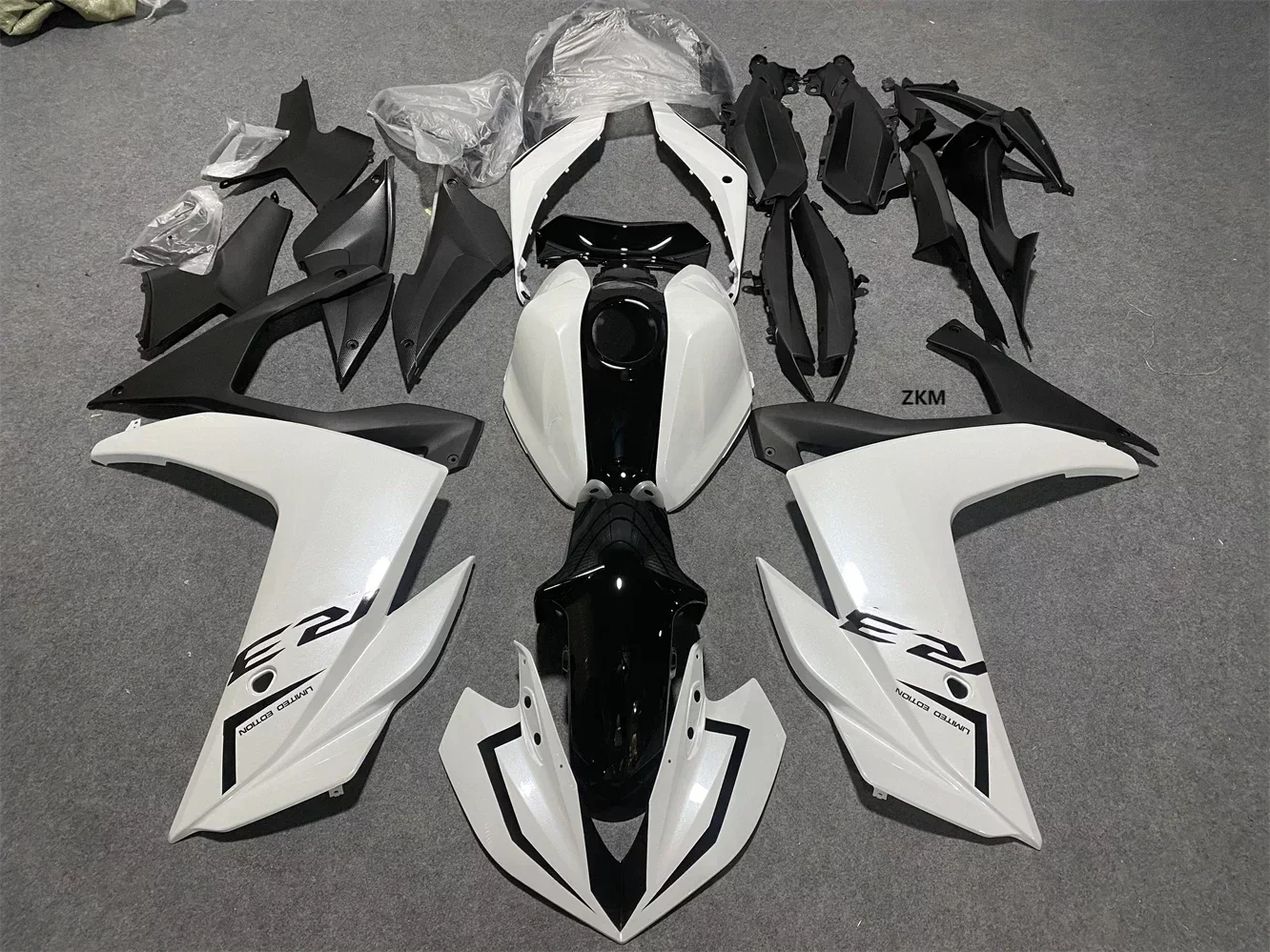 Injection Fairings for R3 2015 - 2017 R25 2016 Complete Panels 15 16 17 ABS Plastic Panels Kit Body Work Black white Cowlings