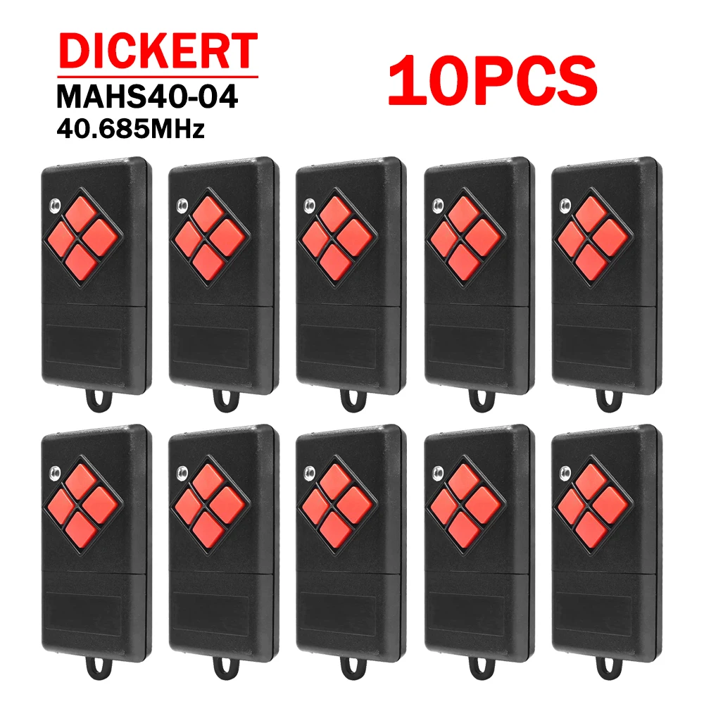 

10PCS Newest DICKERT MAHS40-01 MAHS40-04 40.685MHz Garage Door Remote Control DICKERT MAHS40 01 04 Garage Command Transmitter