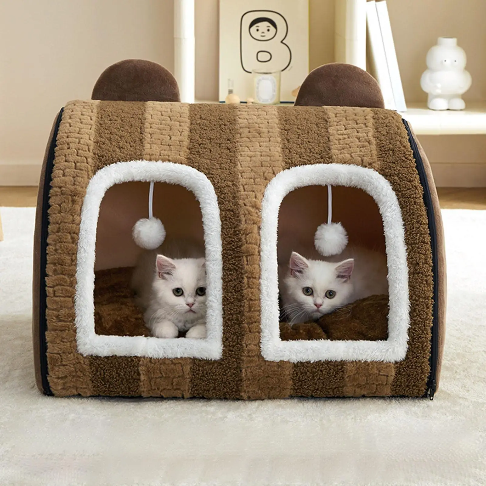 

Cute Cat House for Indoor Cats Pet Tent Cave Bed Cat Bed Tent Cute Pet Cat Nest for Home Dogs Cat Pets Puppy Small Animals