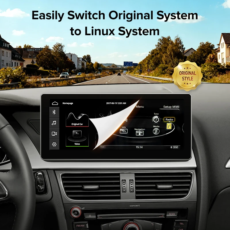 Radio para Auto AINAVI para Audi B8 A4 S4 2009-2016, Audi A5 S5 2008-2016, Carplay, Audi RS4 RS5 2010-2015, Android Auto, Multimedia HD 1920*720, Pantalla Táctil IPS, Estéreo para Auto 5