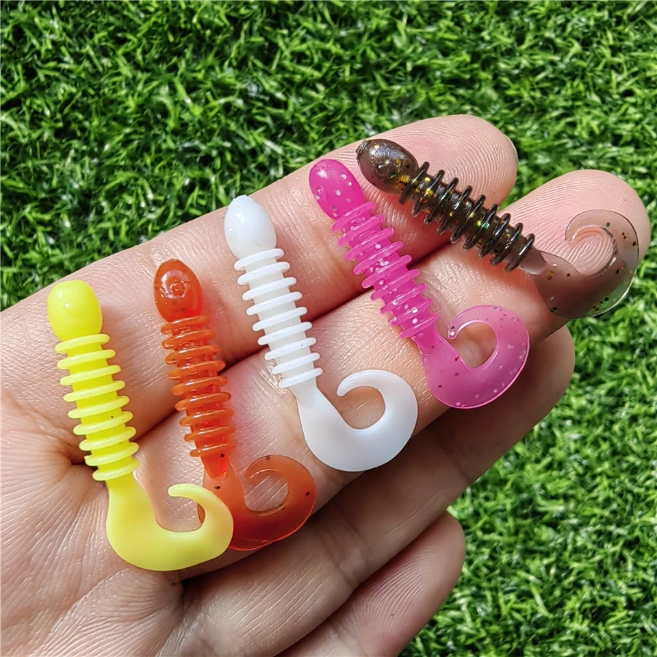 10 قطعة/المجموعة لينة الصيد إغراء 3.5 سنتيمتر 0.35 جرام Wobblers سيليكون الطعم الاصطناعي نكش دودة السحر ل باس سمك السلمون المرقط الكارب الصيد السحر