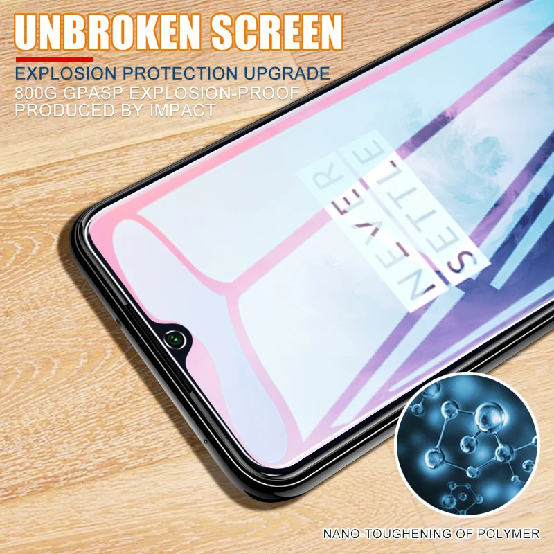 3Pcs Full Cover Tempered Glass on the For OnePlus 7 7T Screen Protector For OnePlus 6 6T 5 5T 3 3T 7 7T Protective Glass Film image 6