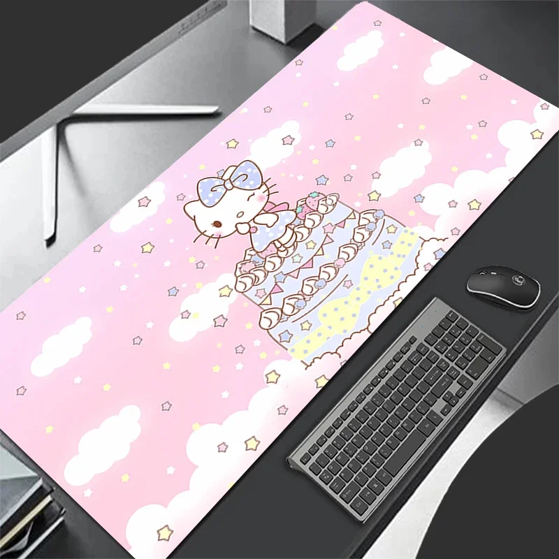 

Офисный большой размер Hello Kitty коврик для мыши пылезащитный кожаный коврик для мыши игровой аниме коврики для клавиатуры ноутбук расширенный настольный коврик для девочек
