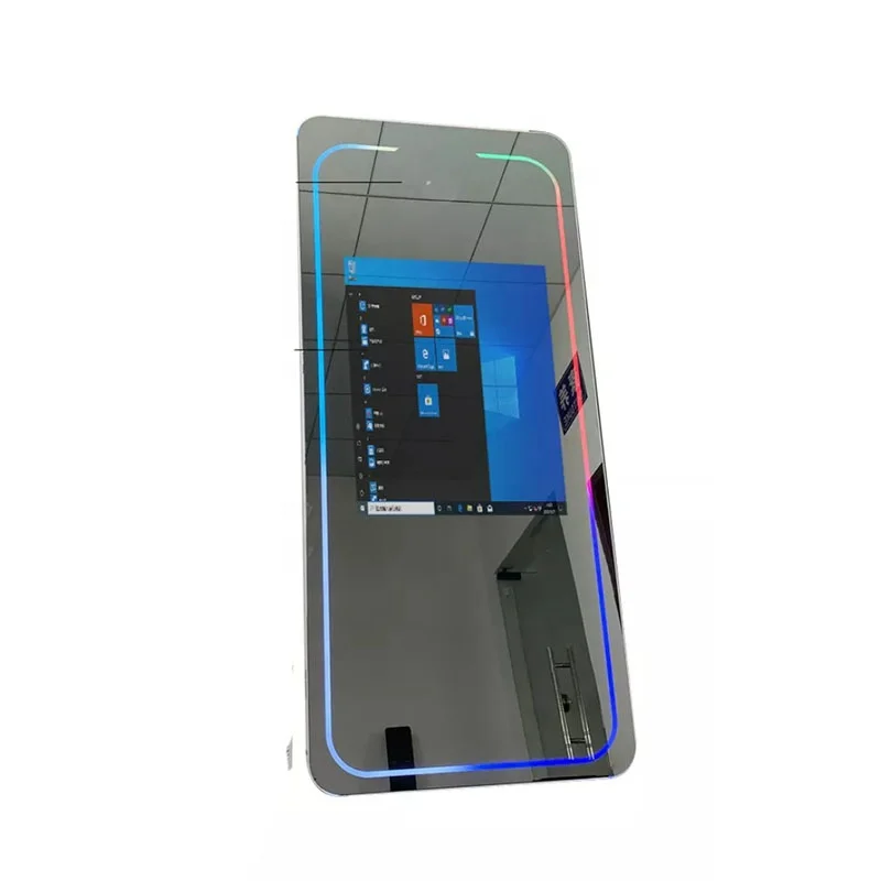 2025 Interactive Mirror Me Photo Booth Picture Mirror Booth Photobooth Magic  with Camera and Printer Kiosk