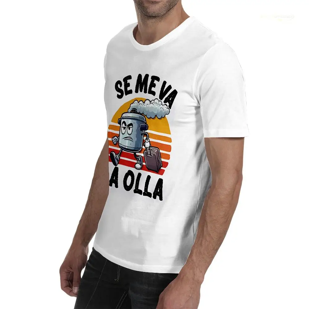 Se Me Va La Pinza Print T-Shirt Funny Spanish Joke Y2k Vintage T Shirt Breathable Tops For Men And Women Cute Graphic Clothing