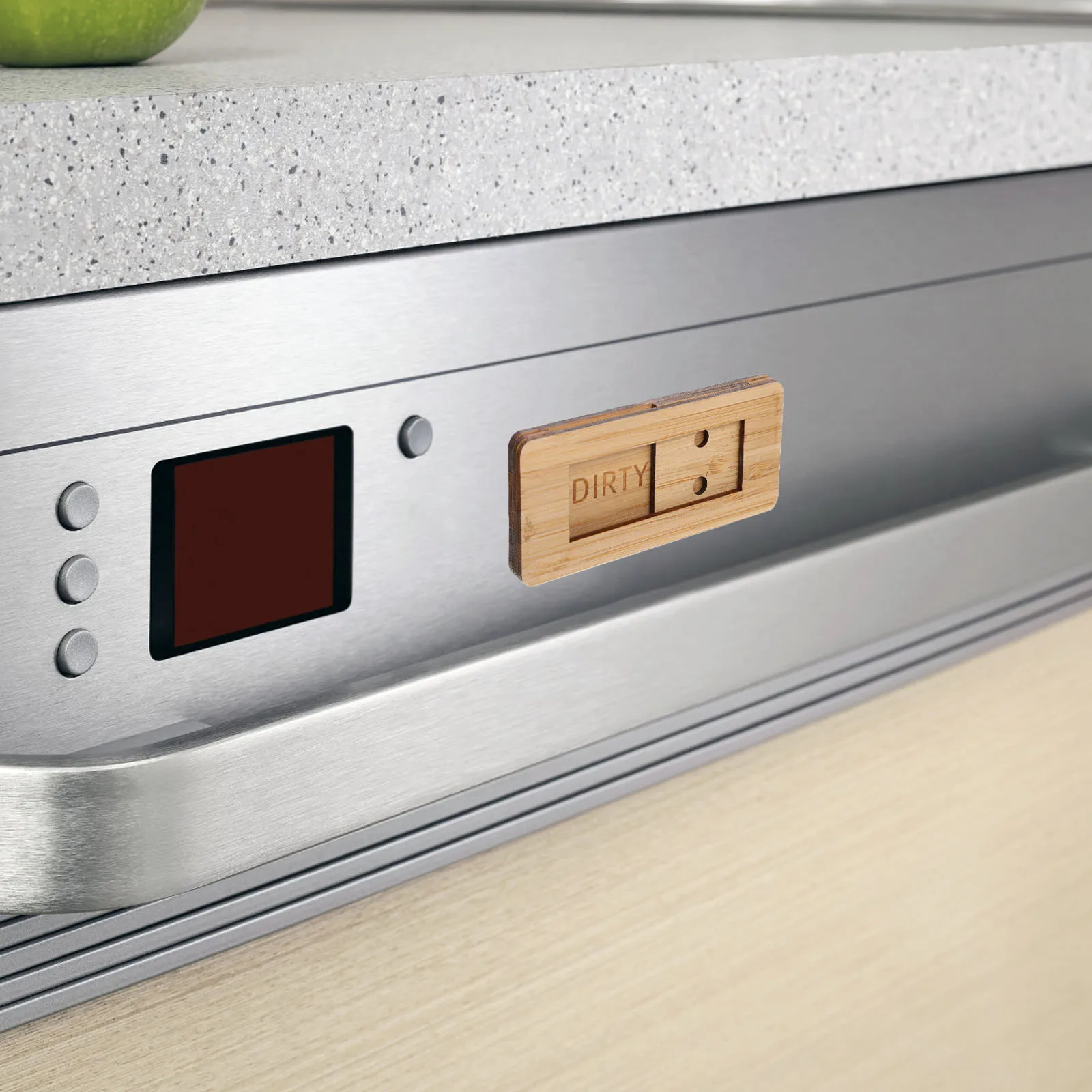 Sliding Clean Magnetic Sign for Dishwasher Washing Machine Easy Identification Tag Premium Material Long Term Durability