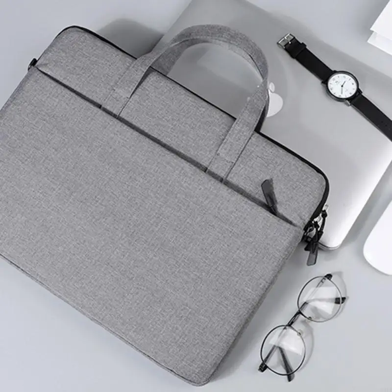 

340D Laptop Case 13/14/15 Inch Shockproof Sleeve with Soft Lining and Shoulder Strap