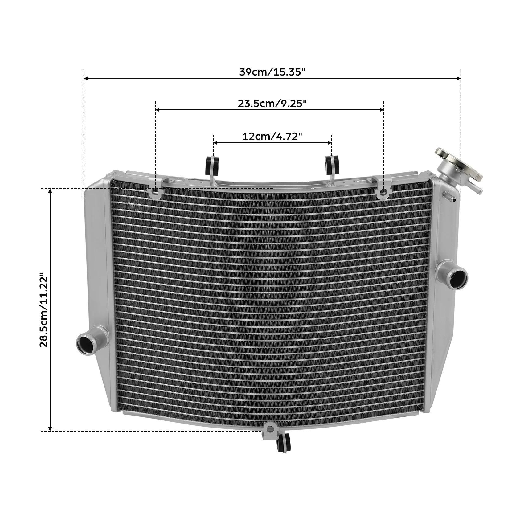 Motorcycle Radiator Cooler Engine Cooling For Kawasaki Ninja ZX-6R ZX6R 2013 2014 2015 2016 2017 2018 2019 2020 2021 2022 2023